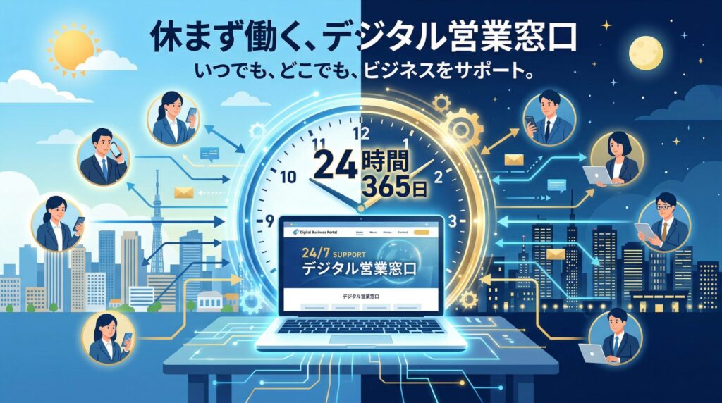 休まず働く、デジタル営業窓口