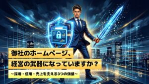 御社のホームページ、経営の武器になっていますか？ 〜採用・信用・売上を支える3つの価値〜