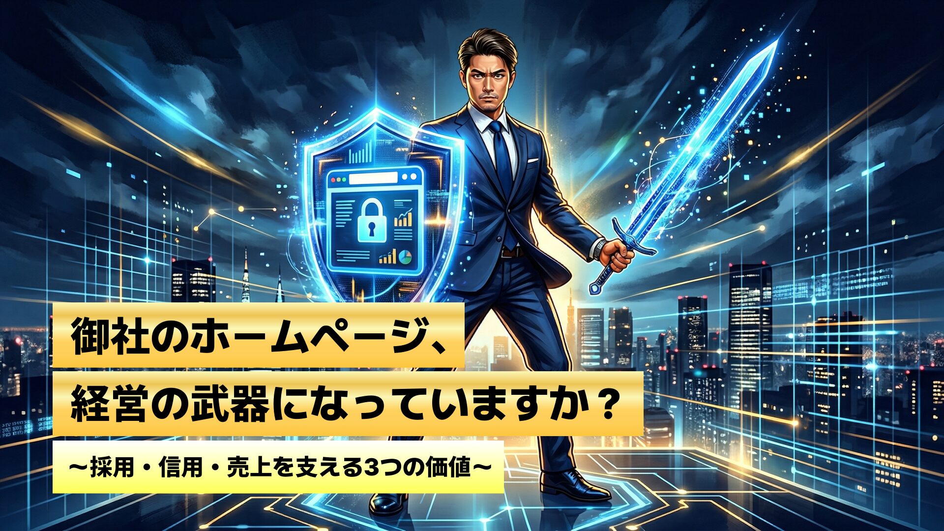 御社のホームページ、経営の武器になっていますか？ 〜採用・信用・売上を支える3つの価値〜